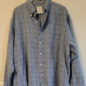 Brooks Brothers XL Cotton Wool Sport Shirt - Italian Fabric Windowpane Check